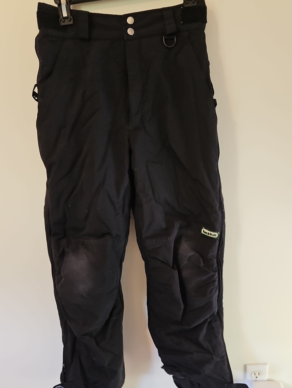 Burton Backhill Treeline -rare- Kids Xl 12-13 Black Cargo Snow Pants